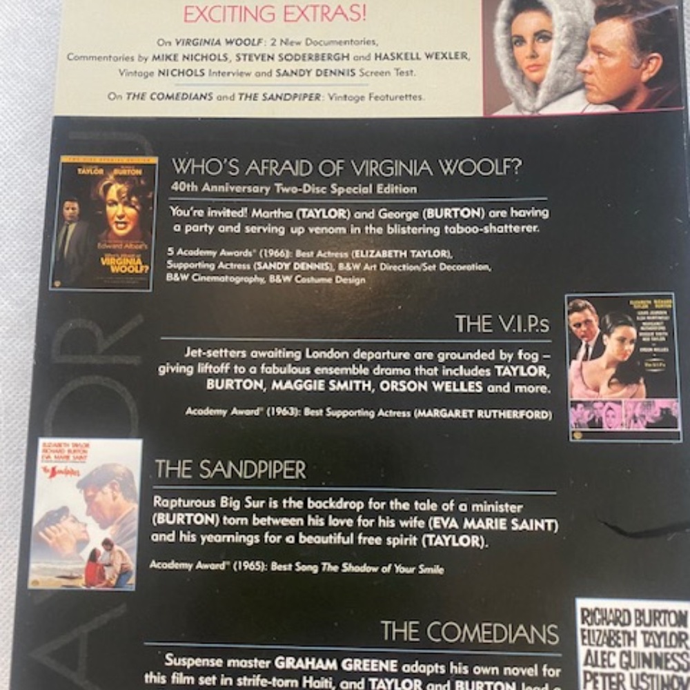 Collectors Edition Elizabeth Taylor & Richard Burton 4 DVD Films Boxed Set - Picture 2 of 11